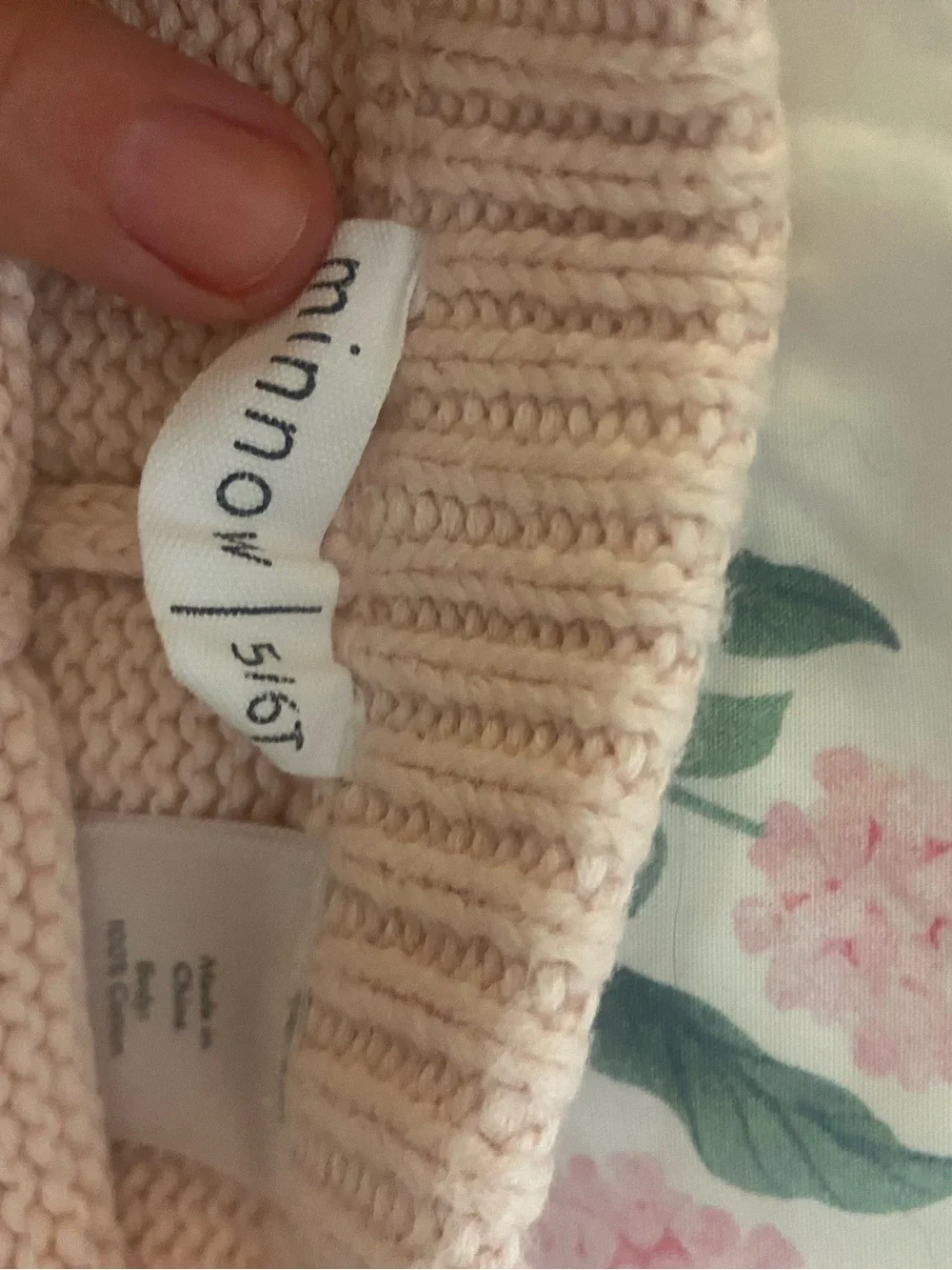 Minnow 5/6t knit set